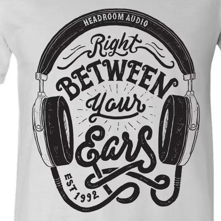 Headroom Audio Right Between Your Ears V-Neck T-Shirt