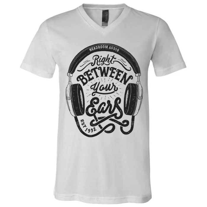 Headroom Audio Right Between Your Ears V-Neck T-Shirt