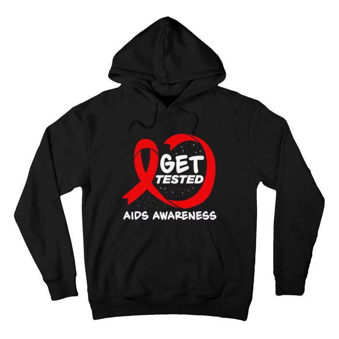 Hiv Awareness Red Ribbon World Aids Day Fighters Hoodie