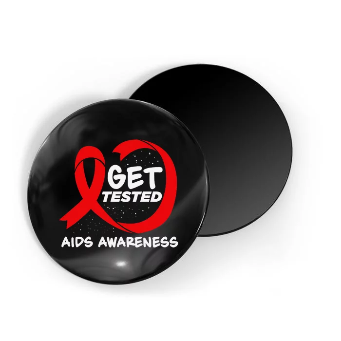 Hiv Awareness Red Ribbon World Aids Day Fighters Magnet