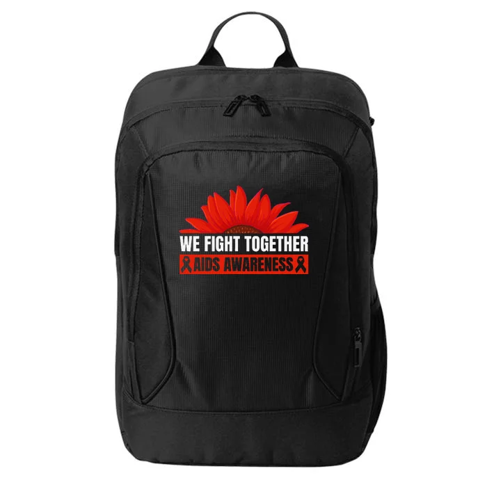 Hiv Awareness Red Ribbon World Aids Day Fighters City Backpack