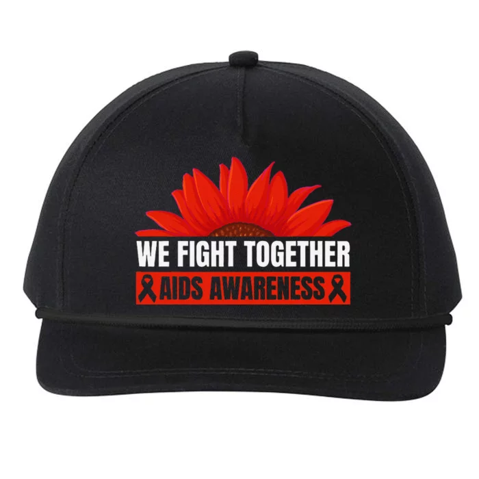 Hiv Awareness Red Ribbon World Aids Day Fighters Snapback Five-Panel Rope Hat