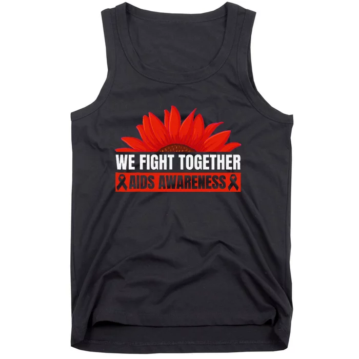 Hiv Awareness Red Ribbon World Aids Day Fighters Tank Top