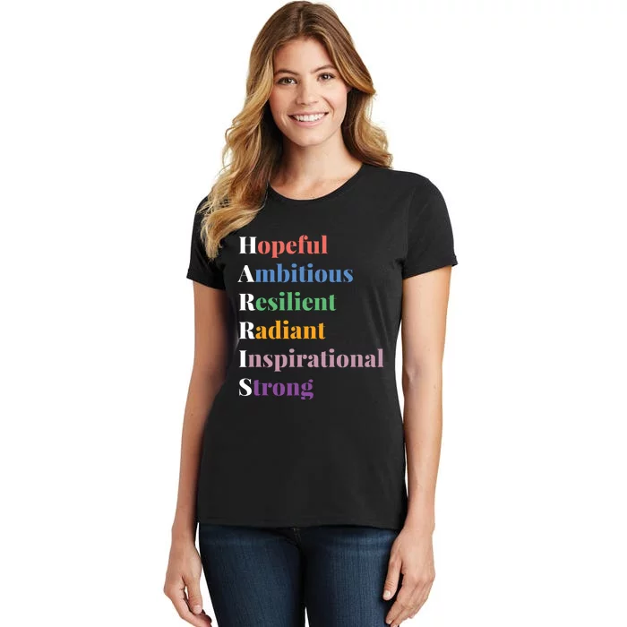 Hopeful Ambitious Resilient Radiant Inspirational Strong Women's T-Shirt