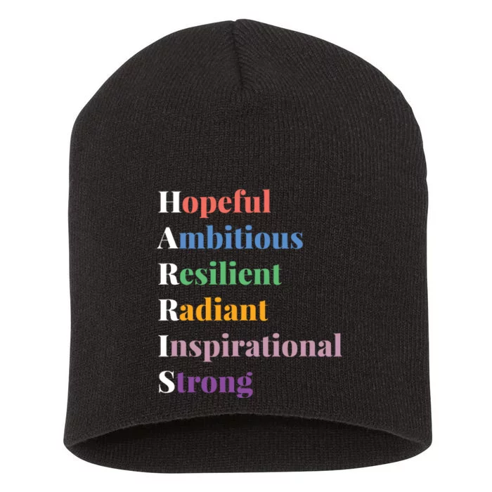 Hopeful Ambitious Resilient Radiant Inspirational Strong Short Acrylic Beanie