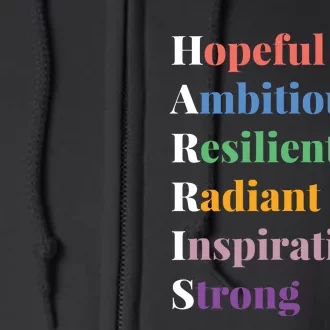 Hopeful Ambitious Resilient Radiant Inspirational Strong Full Zip Hoodie