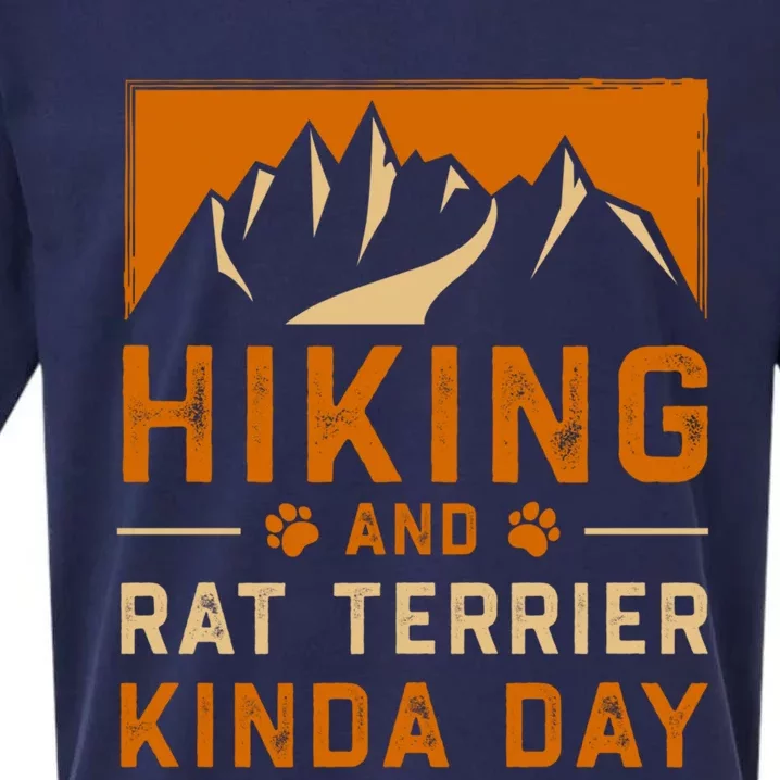 Hiking And Rat Terrier Kinda Day Rattie Hiker Gift Sueded Cloud Jersey T-Shirt