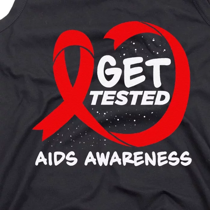 Hiv Awareness Red Ribbon World Aids Day Fighters Tank Top