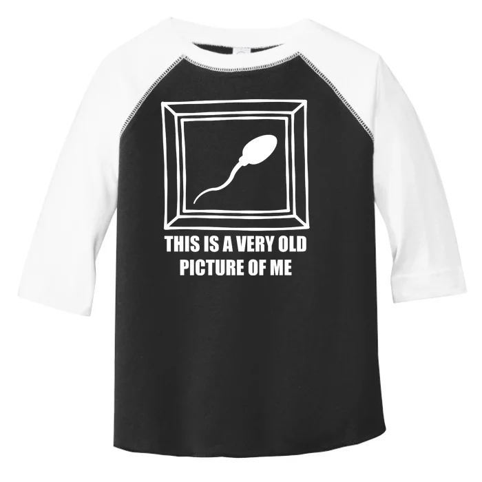 Here's A Really Old Picture Of Me Funny Sperm Birthday Toddler Fine Jersey T-Shirt