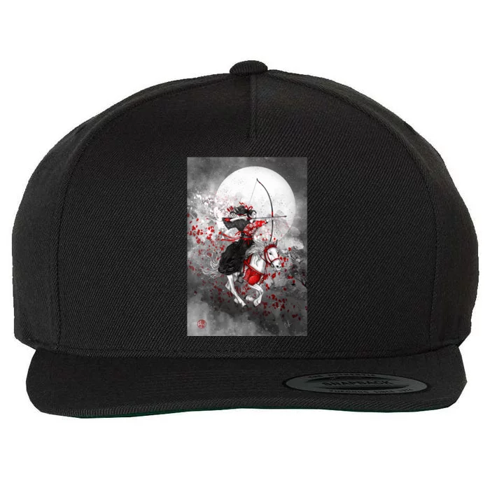 Horse And Rider Yabusame Long Wool Snapback Cap