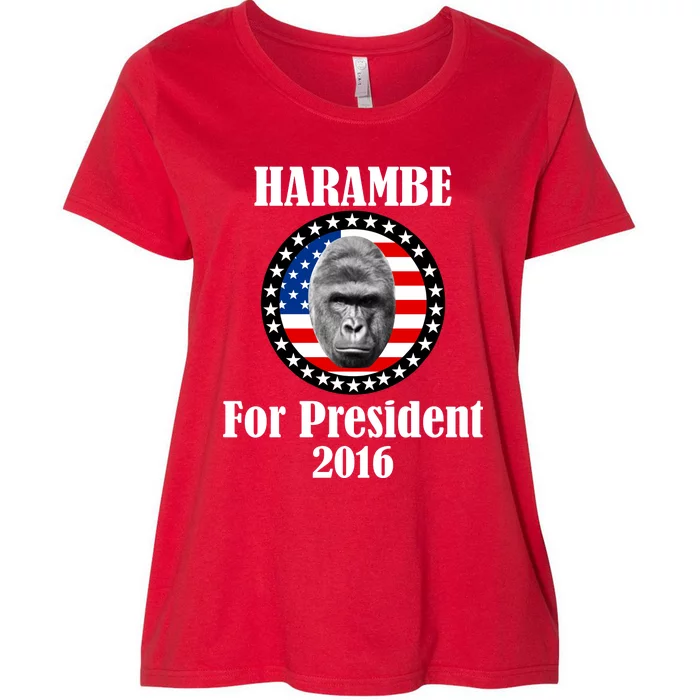 Harambe For President Women's Plus Size T-Shirt