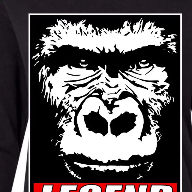 Harambe LEGEND Gorilla Poster RIP 2016 Womens Cotton Relaxed Long Sleeve T-Shirt