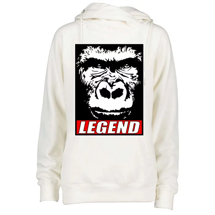 Harambe LEGEND Gorilla Poster RIP 2016 Womens Funnel Neck Pullover Hood