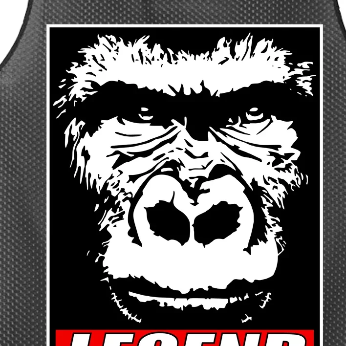 Harambe LEGEND Gorilla Poster RIP 2016 Mesh Reversible Basketball Jersey Tank