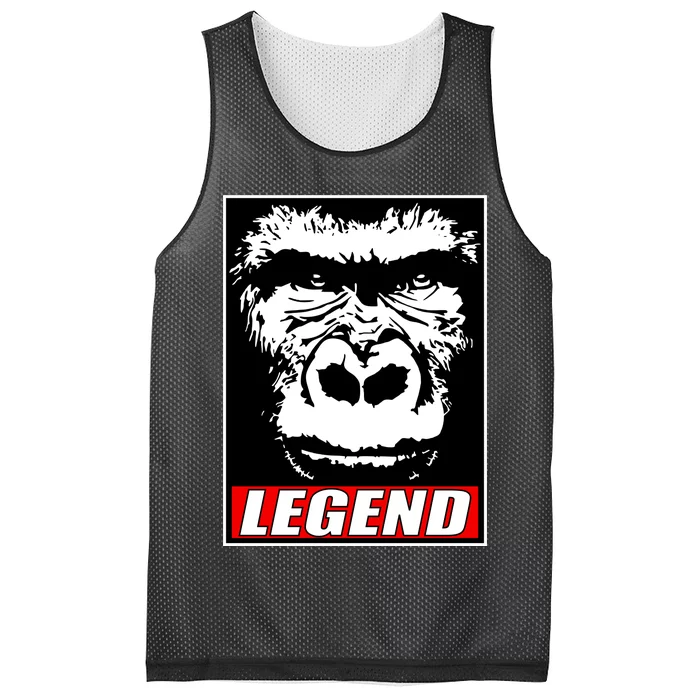 Harambe LEGEND Gorilla Poster RIP 2016 Mesh Reversible Basketball Jersey Tank