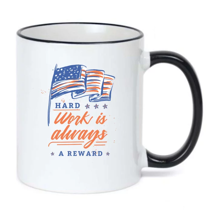 Hard Work Labor Day Black Color Changing Mug