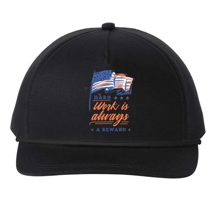 Hard Work Labor Day Snapback Five-Panel Rope Hat