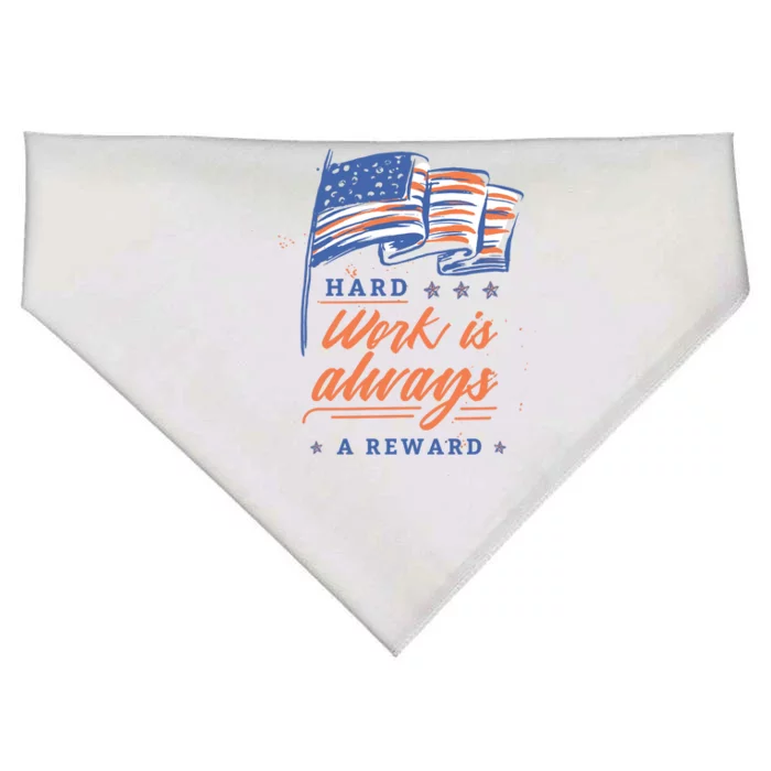 Hard Work Labor Day USA-Made Doggie Bandana