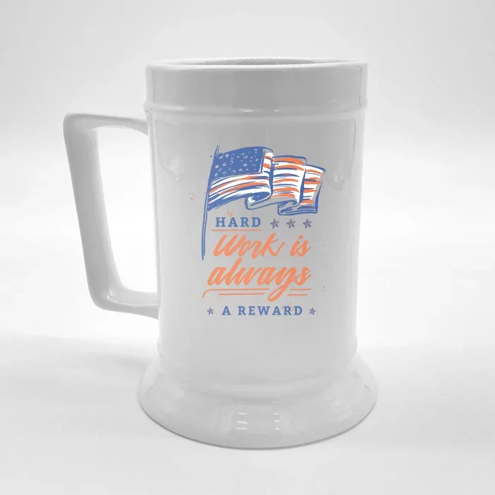 Hard Work Labor Day Front & Back Beer Stein