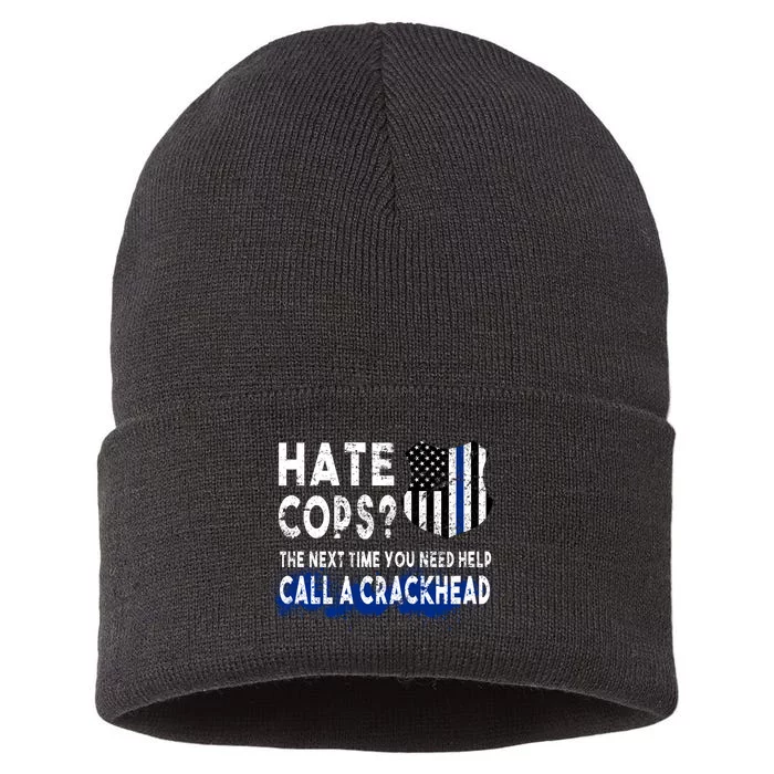 Hare Cops? Need Help Call A Crackhead Sustainable Knit Beanie