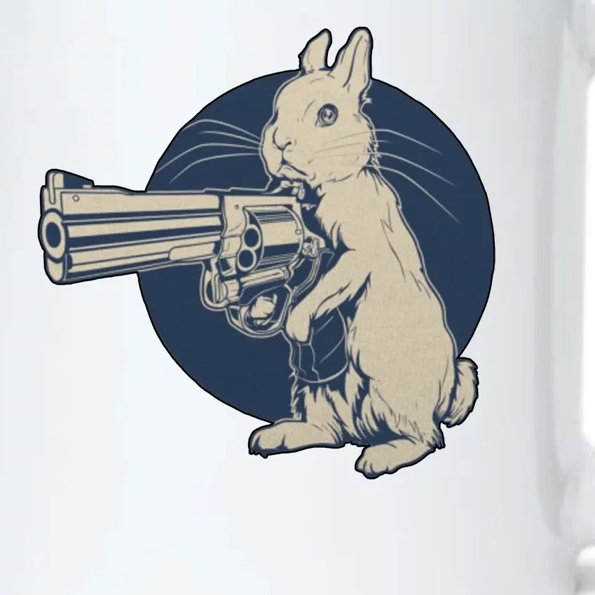 Hare Trigger Gangster Bunny Black Color Changing Mug