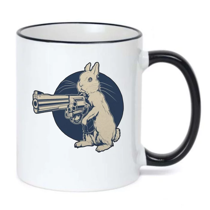 Hare Trigger Gangster Bunny Black Color Changing Mug