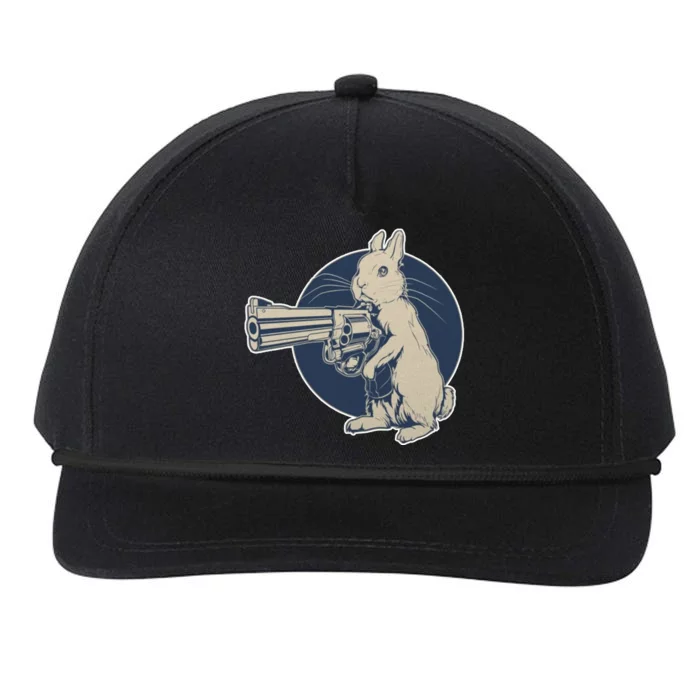 Hare Trigger Gangster Bunny Snapback Five-Panel Rope Hat