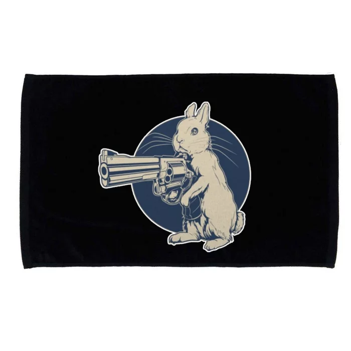 Hare Trigger Gangster Bunny Microfiber Hand Towel