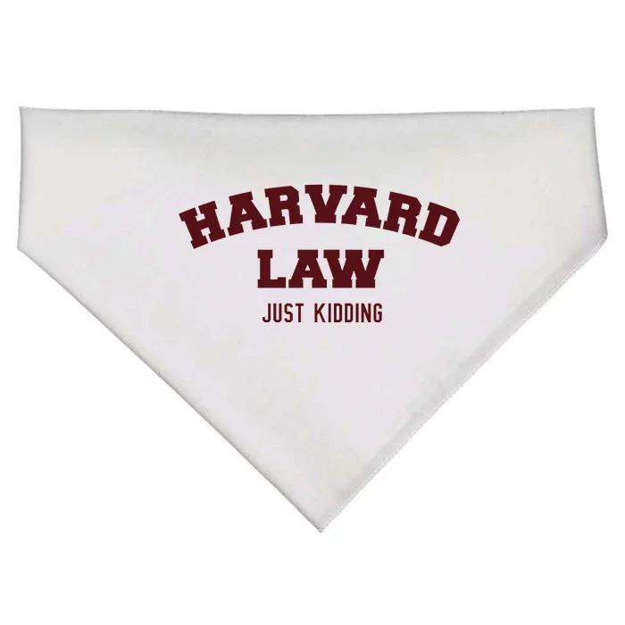 Harvard Law Just Kidding USA-Made Doggie Bandana