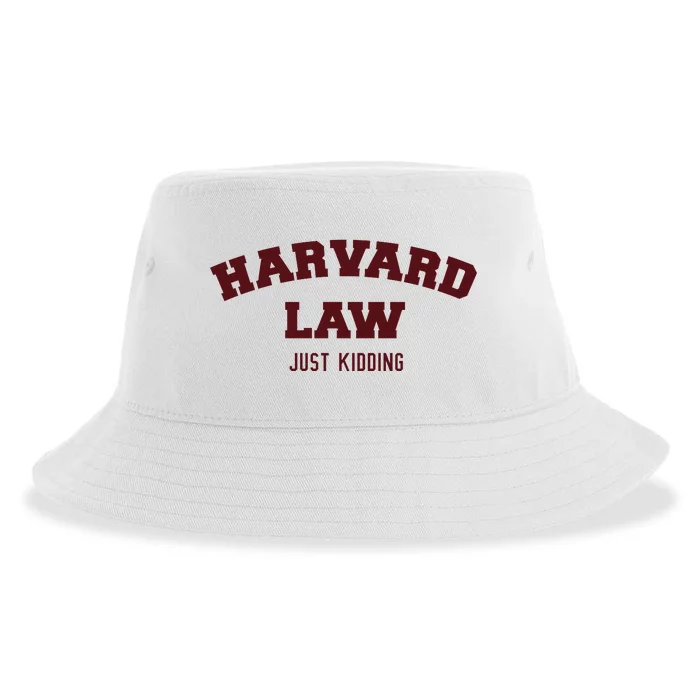 Harvard Law Just Kidding Sustainable Bucket Hat