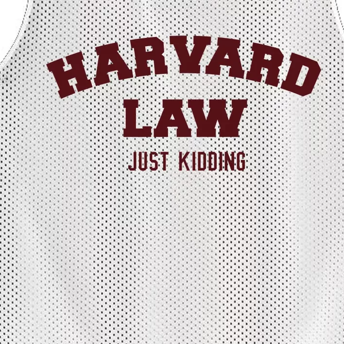 Harvard Law Just Kidding Mesh Reversible Basketball Jersey Tank