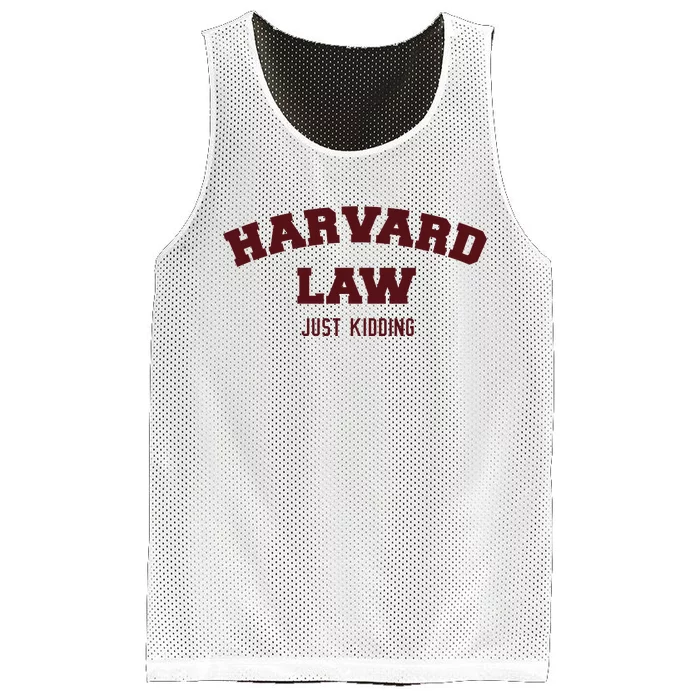 Harvard Law Just Kidding Mesh Reversible Basketball Jersey Tank