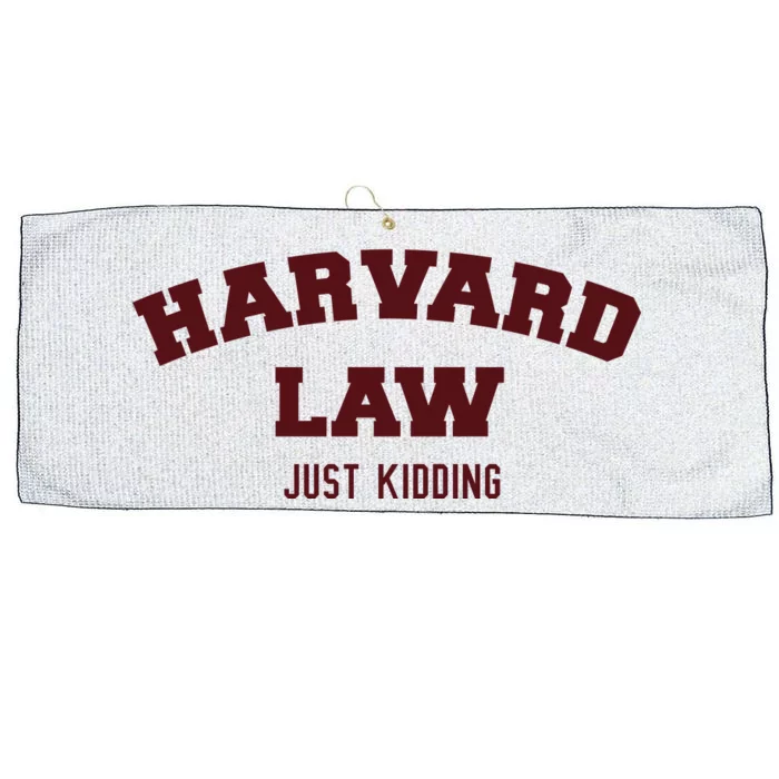 Harvard Law Just Kidding Large Microfiber Waffle Golf Towel