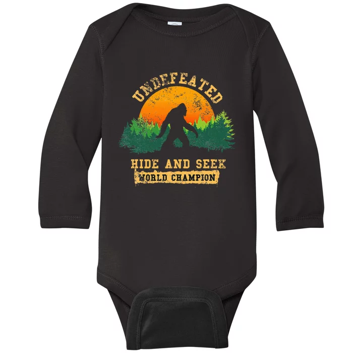 Hide And Seek World Champion Baby Long Sleeve Bodysuit