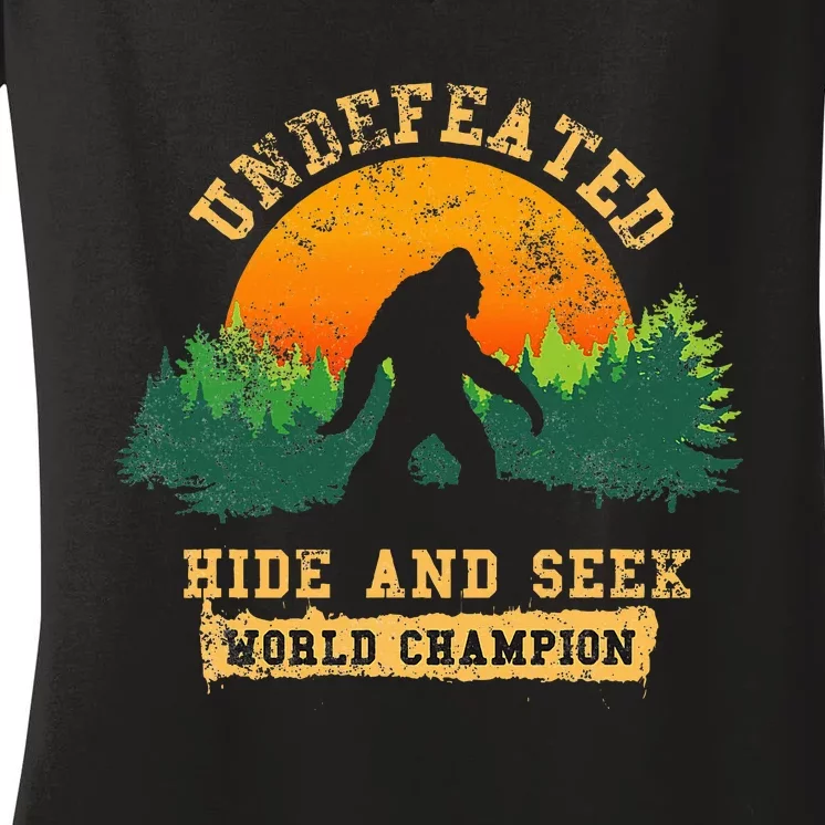 Hide And Seek World Champion Women's V-Neck T-Shirt