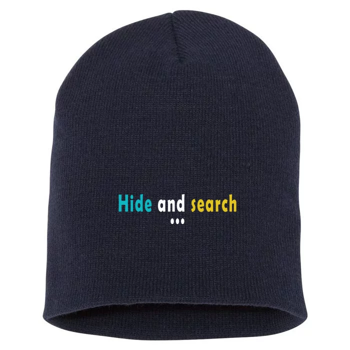 Hide And Search | Funny Short Acrylic Beanie