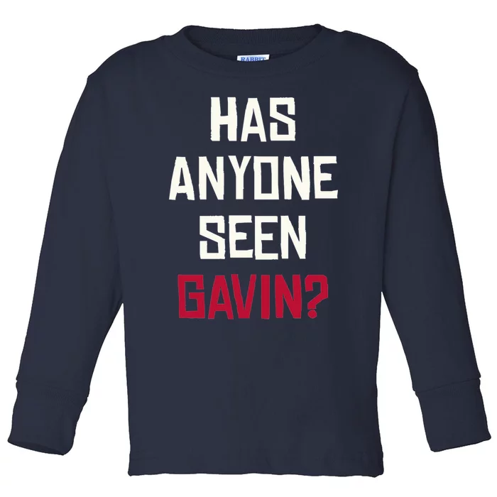 Has Anyone Seen Gavin Toddler Long Sleeve Shirt