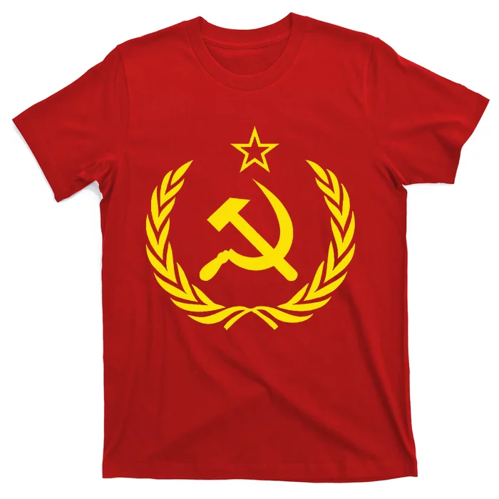 Hammer and Sickle Star CCCP Soviet Union Red T-Shirt