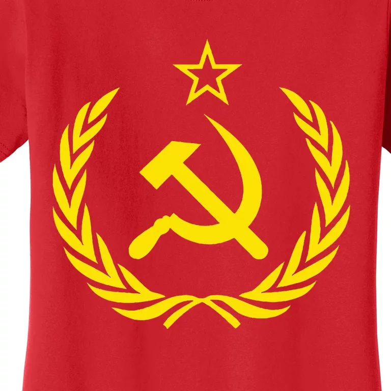 Hammer and Sickle Star CCCP Soviet Union Red Women's T-Shirt