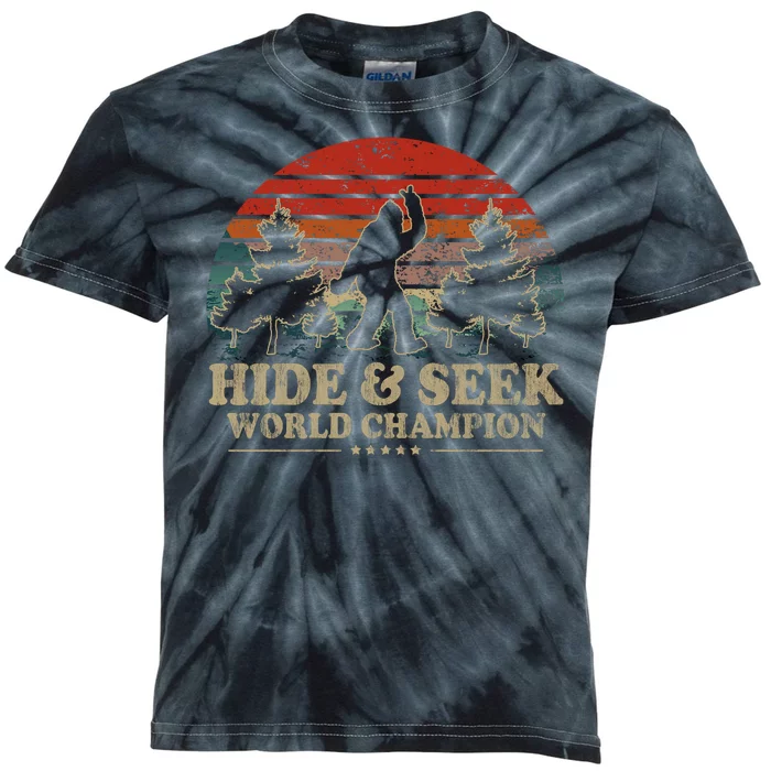 Hide And Seek World Champion Kids Tie-Dye T-Shirt