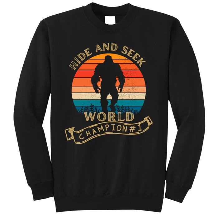 Hide And Seek World Champion Sasquatch Retro Vintage Sweatshirt