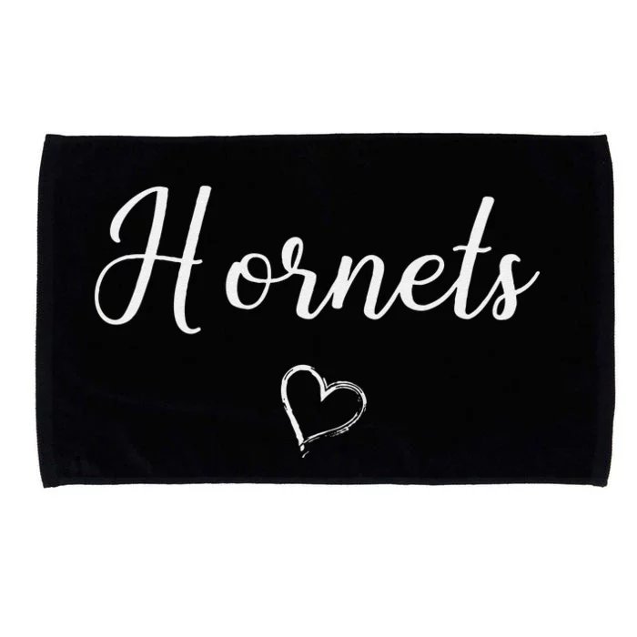 Hornets Above Small Heart Licking Heights Microfiber Hand Towel