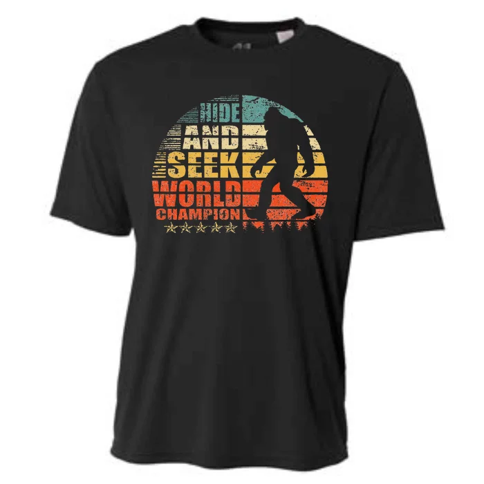 Hide And Seek World Champion Bigfoot Is Real Cooling Performance Crew T-Shirt