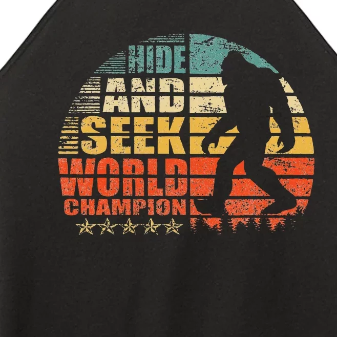 Hide And Seek World Champion Bigfoot Is Real Women’s Perfect Tri Rocker Tank