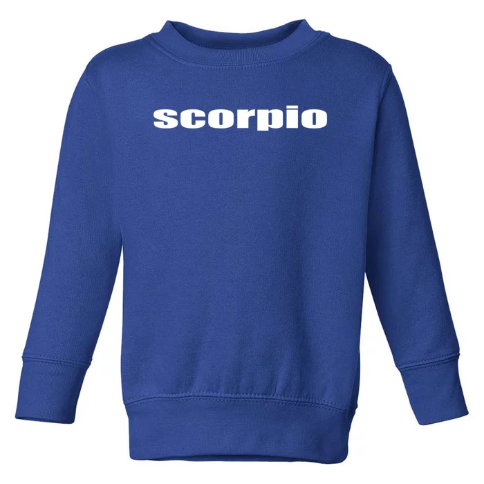 Horoscope Astrology Scorpio Birthday Star Gift Classic Gift Toddler Sweatshirt