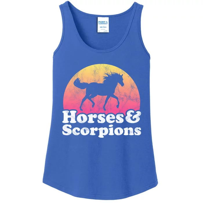 Horse And Scorpion Or Horses Scorpions Gift Ladies Essential Tank