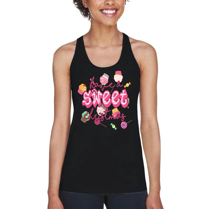 Have A Sweet Christmas Cute Candy Women's Racerback Tank