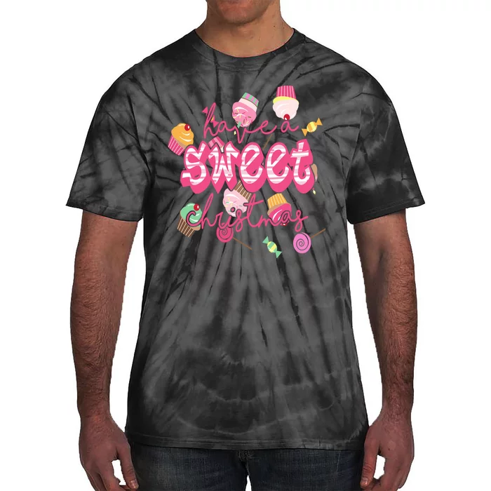 Have A Sweet Christmas Cute Candy Tie-Dye T-Shirt