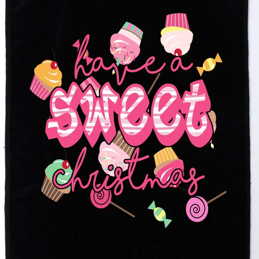 Have A Sweet Christmas Cute Candy Platinum Collection Golf Towel