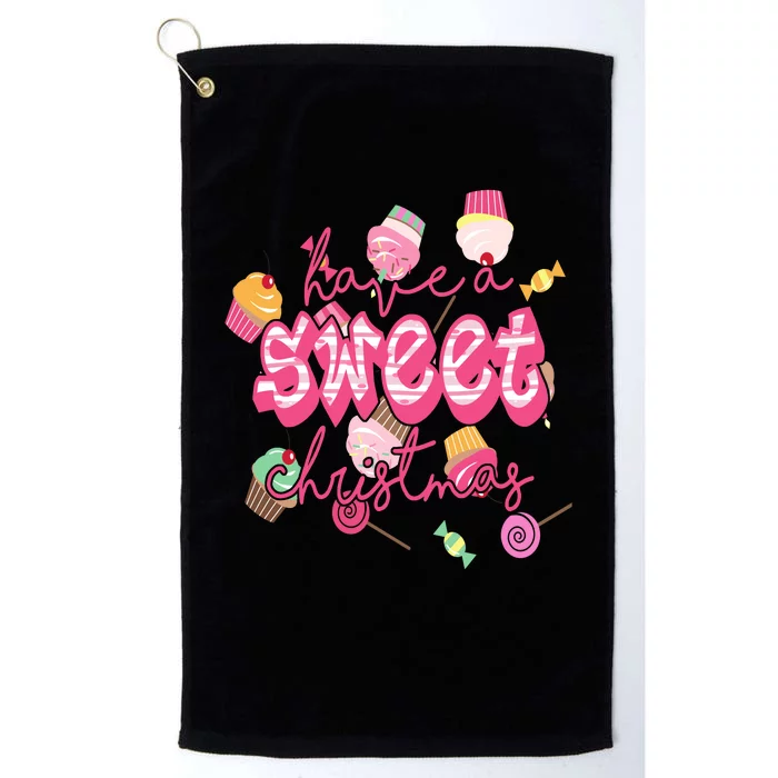 Have A Sweet Christmas Cute Candy Platinum Collection Golf Towel